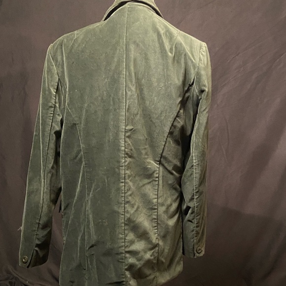 Denim&Co Dark Green Velvet Blazer Jacket - Picture 6 of 11